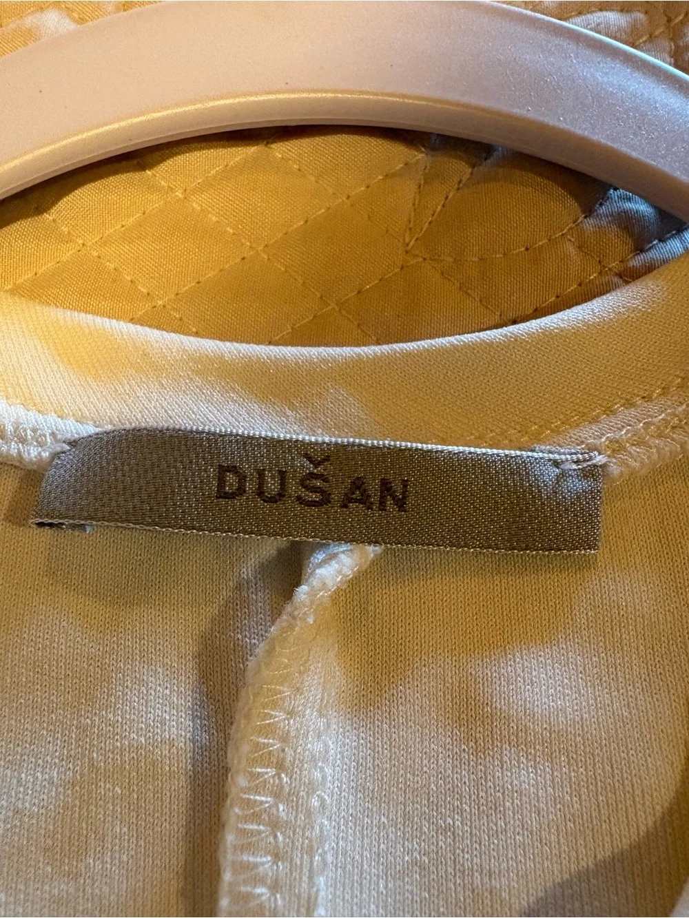 Dušan oversized, sleeveless white knit/silk  jersey dress soft ivory women’s S